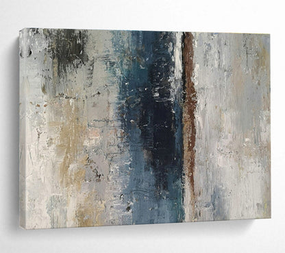 Blue - Brown Abstract Art for Industrial - Style Home Office Studios DLZ2677