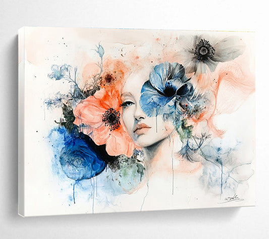 Elegant Floral Portrait for Boutique & Romantic Restaurant SC566