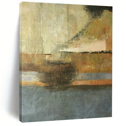 Grey - Brown Abstract Art for Living Room & Study DLZ0462