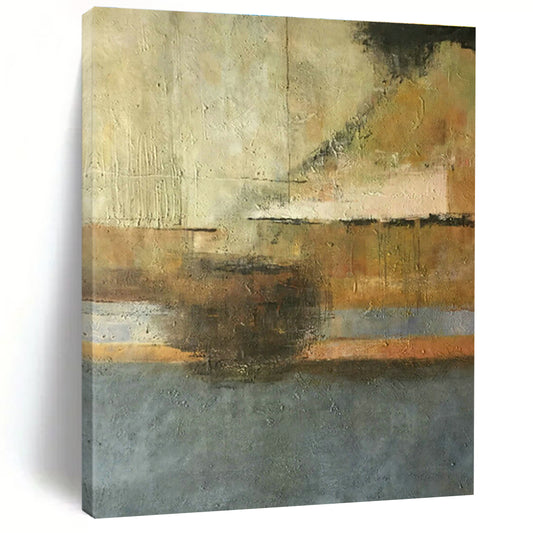 Grey - Brown Abstract Art for Living Room & Study DLZ0462