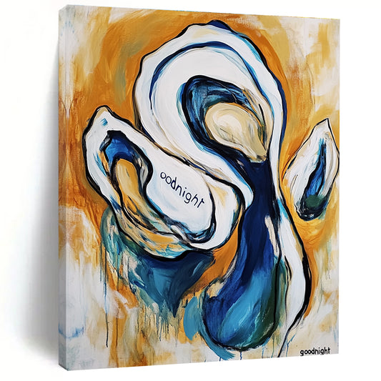 Playful Oyster Abstract for Seafood Restaurant & Coastal Living Room STSC272