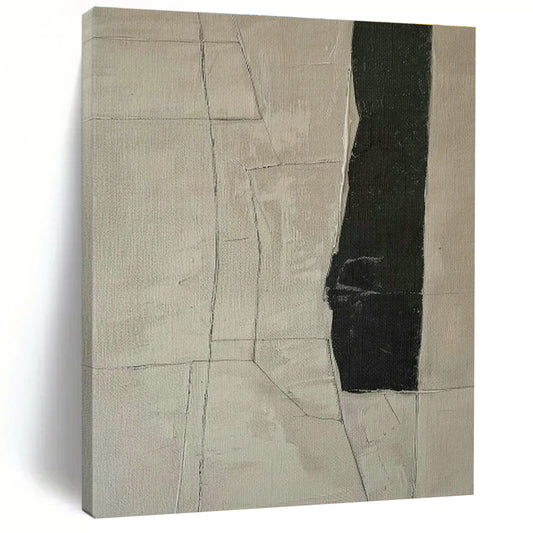 Geometric Division Abstract Art for Minimalist Office & Home Entryway DLZ1165