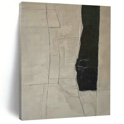 Grey - White Geometric Division Art for Office & Living Room DLZ0414