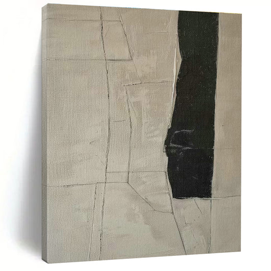 Grey - White Geometric Division Art for Office & Living Room DLZ0414