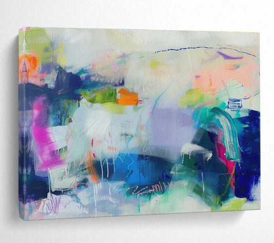 Fantasy Color Abstract Composition Art for Bohemian Den DLZ2879