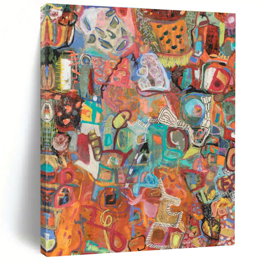 Colorful Abstract Mosaic Art for Creative Studio & Art - Centric Café DLZ2078