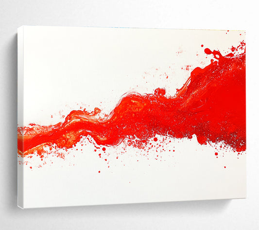 Red Splash Abstract Art for Trendy Nightclub & Bold Art Gallery SC039