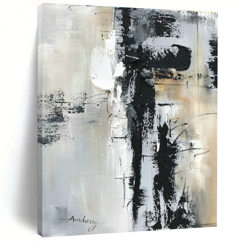 Monochrome Abstract Art for Modern Office & Industrial Gallery DLZ0811