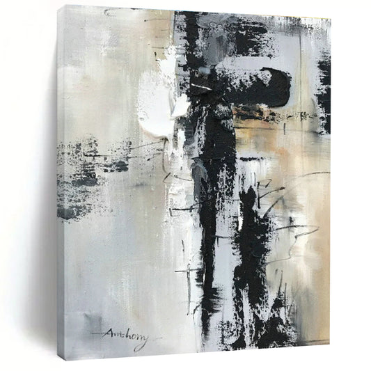 Monochrome Abstract Art for Modern Office & Industrial Gallery DLZ0811