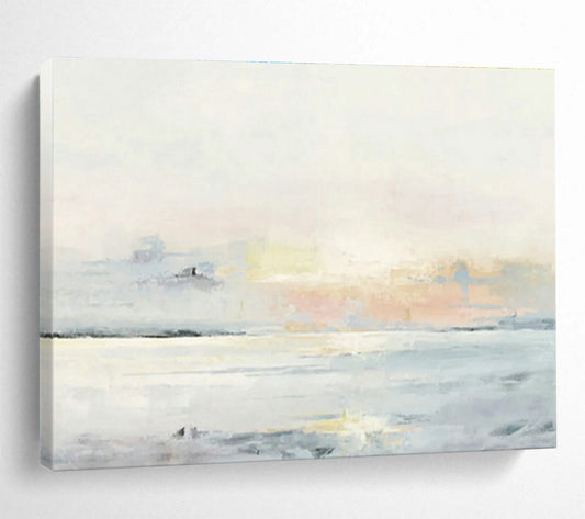 Light - Colored Seaside Landscape Art to Evoke the Calming Essence of Coastal Living in Your Home DLZ2790