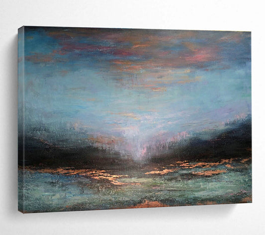 Dreamy Sea View Art for Coastal Spa Retreat Relaxation Areas DLZ3164