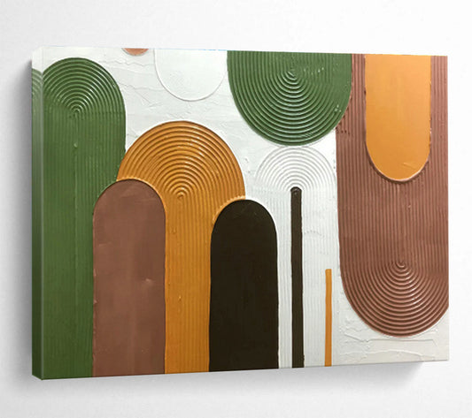 Textured Geometric Abstract Art for Contemporary Entryway DLZ2977