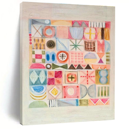Geometric Pattern Art for Modern Office Breakout Spaces DLZ0140