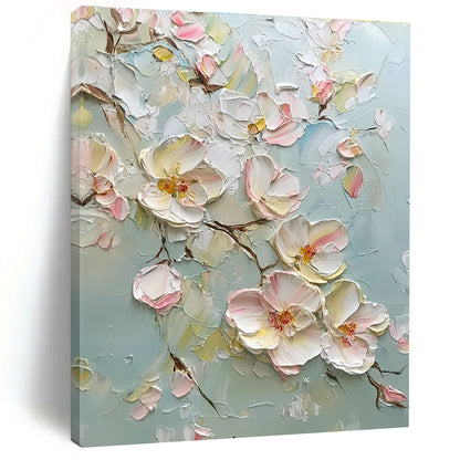 Textured Floral Blossoms Art for Romantic Wedding Venue & Nature - Lover’s Living Room STSC1371