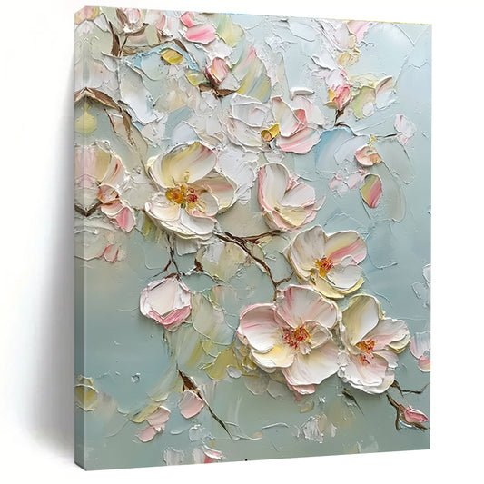 Textured Floral Blossoms Art for Romantic Wedding Venue & Nature - Lover’s Living Room STSC1371