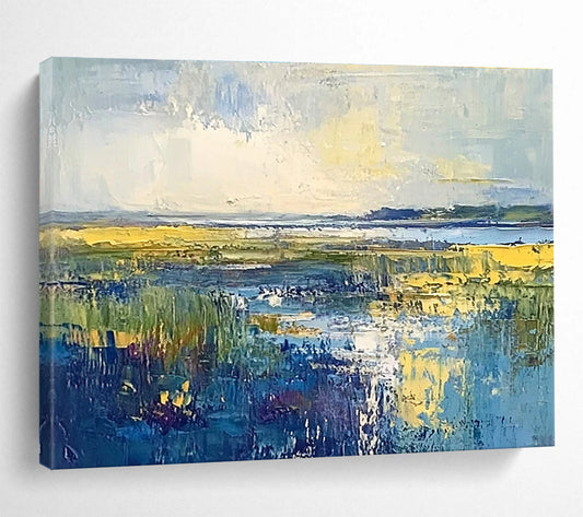 Colorful Marshland Art for Ecotourism Hotel & Vibrant Living Room SC072