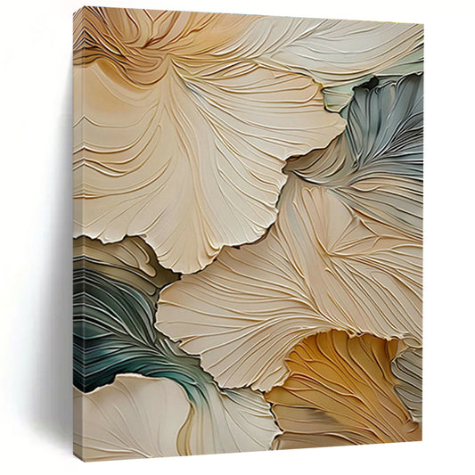 Multicolor Ginkgo Leaf Art for Contemporary Office Breakroom & Botanical Art Gallery DLZ1392