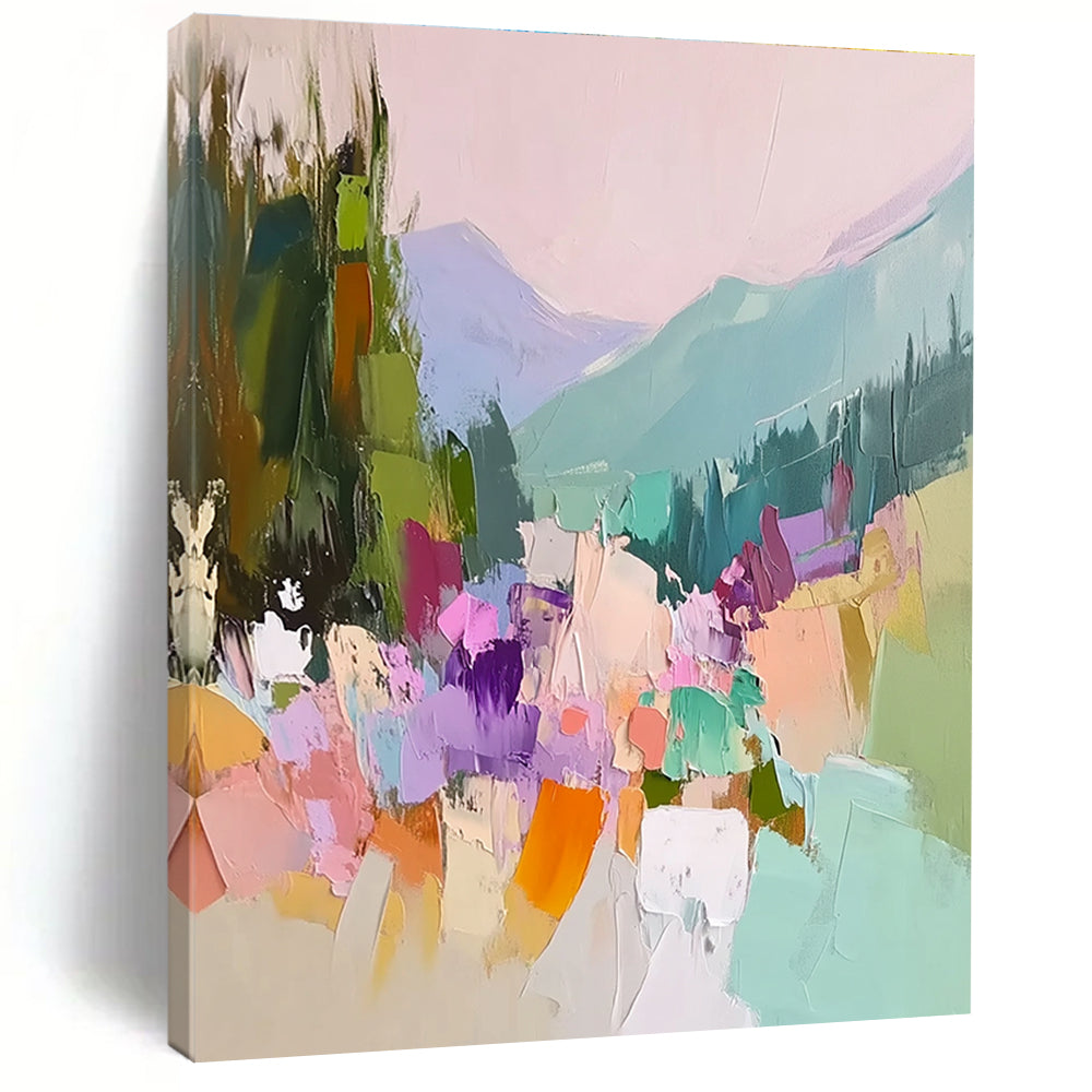 Colorful Mountain Village for Nursery & Creative Studio STSC104