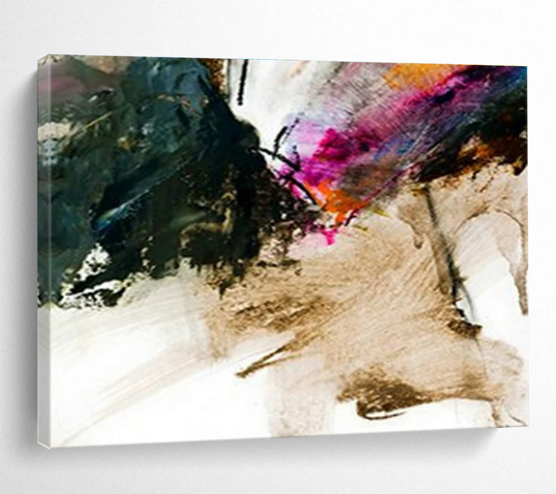 Black - Brown Ink - Splatter Abstract Art for Creative Studio DLZ2760