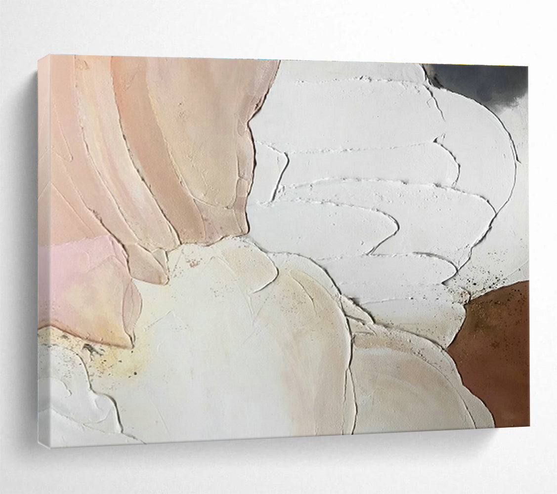 Light Pink Relief Abstract Art for Feminine - Inspired Beauty Salons DLZ2568