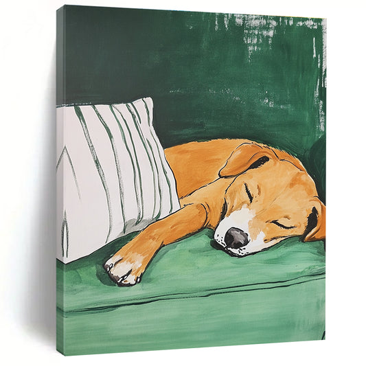 Sleeping Dog for Cozy Family Room & Pet - Lover’s Bedroom STSC1188