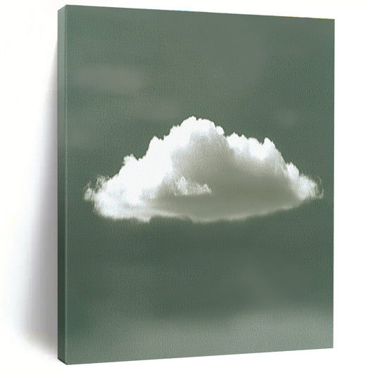 Single White Cloud for Zen Meditation Room & Minimalist Nursery STSC1196