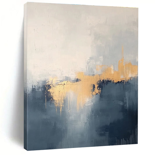Gold - Accent Abstract Landscape Art for Bedroom & Luxury Hotel STSC731