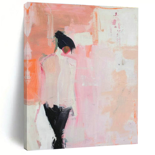 Pink - Orange Figure Art for Bedroom & Hallway DLZ0339