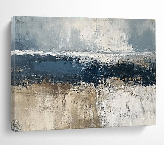 Gray Textured Landscape Art for Industrial - Chic Loft & Contemporary Spa SC203