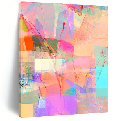 Colorful Abstract Collage for Creative Café & Vibrant Art Studio STSC543