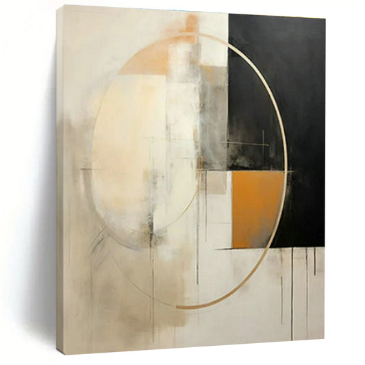 Geometric Abstract Art for Modern Office Reception & Minimalist Home Study DLZ1702