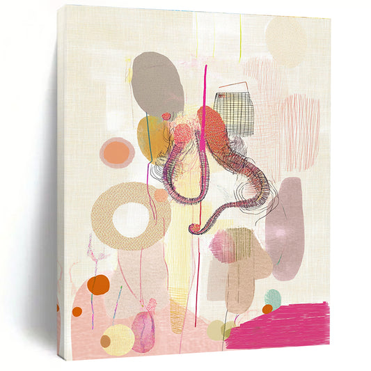 Whimsical Abstract Collage for Creative Studio & Playful Café STSC841