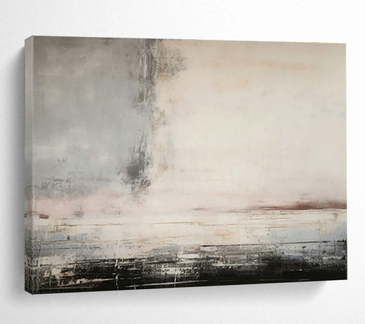 Gray - Pink Abstract Art for Modern - Chic Powder Rooms DLZ2430