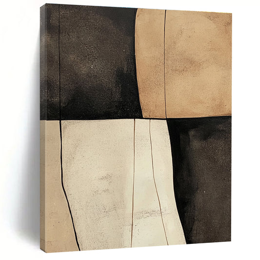 Neutral Geometric Blocks for Minimalist Studio & Serene Meditation Room STSC627