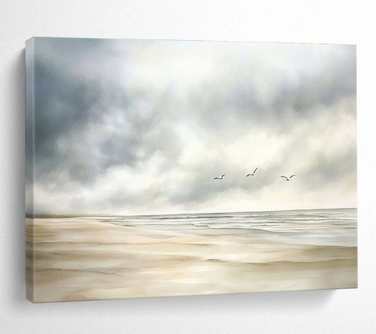 Serene Coastal Art for Seaside Cottage & Yoga Studio SC616