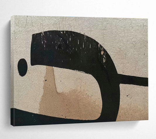 Black - Brown Abstract Art for Minimalist Home Offices DLZ2523