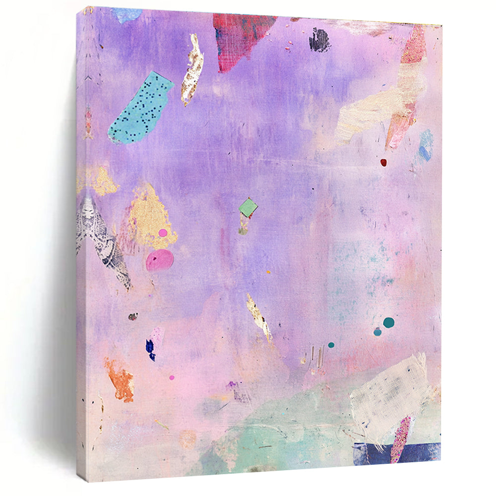 Purple Collage Abstract for Bohemian - Chic Boutique & Art Studio Lounge STSC1207