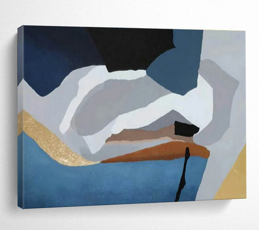 Geometric Abstract Art for Modern Apartment Hallways DLZ2557
