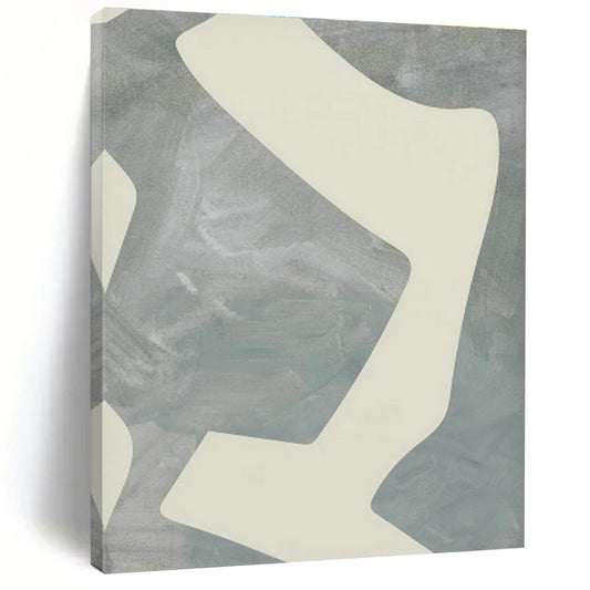 Light Gray Geometric Abstract Art for Minimalist Office & Modern Living Room DLZ0710