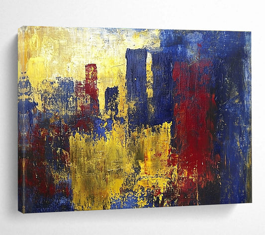 Bold City Color Abstract Art for Industrial Bar & Architecture Firm SC357