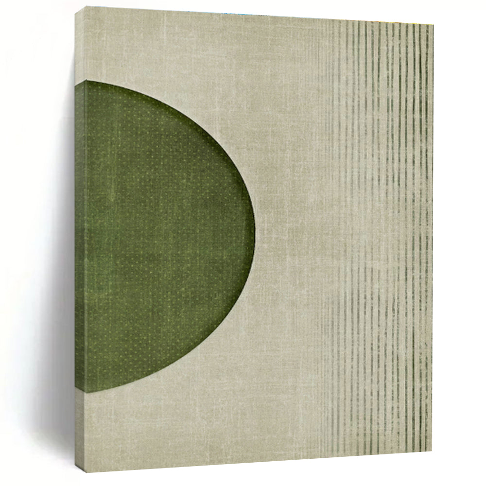 Reverse Green Circle Art for Contemporary Bedroom & Design - Focused Office DLZ1368