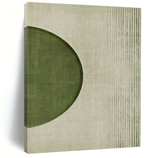 Reverse Green Circle Art for Contemporary Bedroom & Design - Focused Office DLZ1368