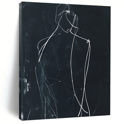 Minimalist Figure Sketch for Modern Minimalist Bedroom & Contemporary Art Exhibition STSC976