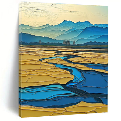 Layered Landscape Art for Modern Art Museum & Dreamy Home Balcony STSC1438
