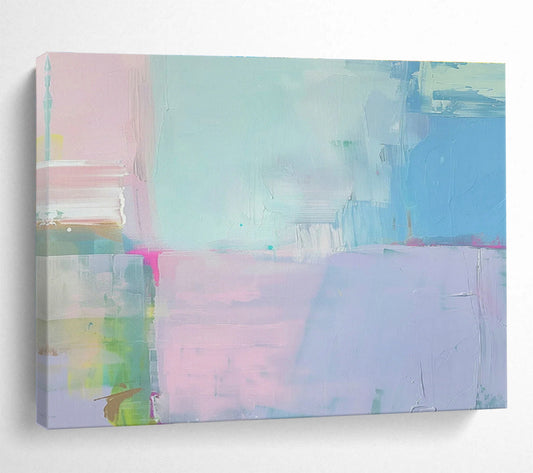 Soft - Color Block Collage Art for Minimalist Nursery DLZ2865