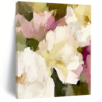 Delicate White - Pink Flower Art for Bridal Suite & Tea Room STSC055