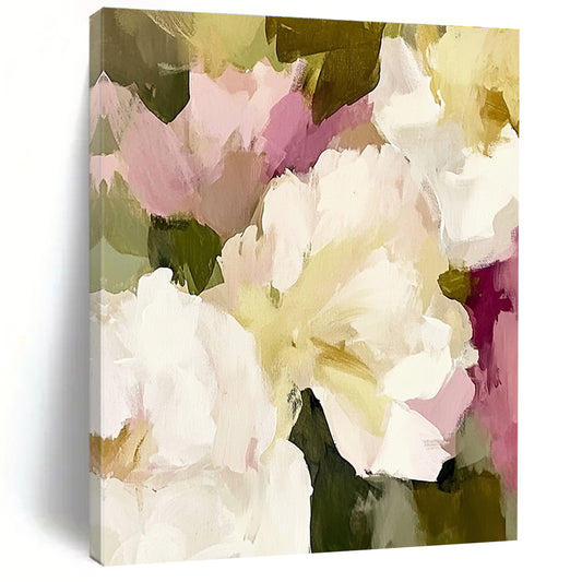 Delicate White - Pink Flower Art for Bridal Suite & Tea Room STSC055