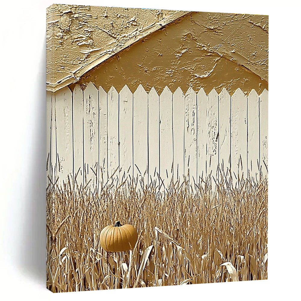 Autumn Pumpkin Field for Farmhouse Kitchen & Rustic Café STSC890