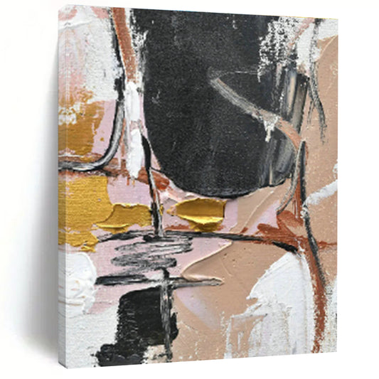 Pink - Gold Abstract for Bohemian - Style Boutique & Glamorous Bedroom DLZ0882