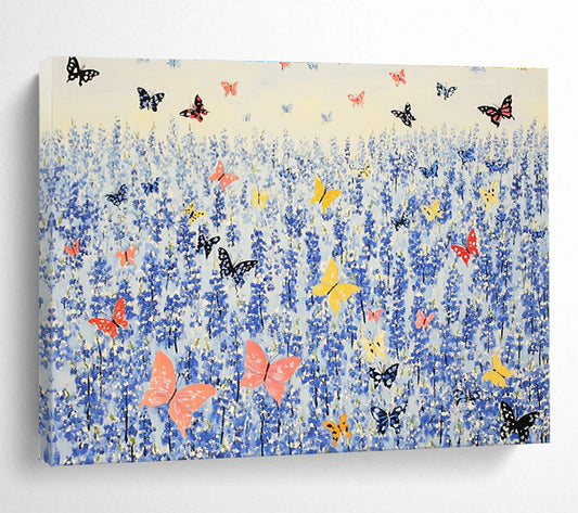 Butterfly Field Art for Serene Garden Room & Children’s Playroom SC463